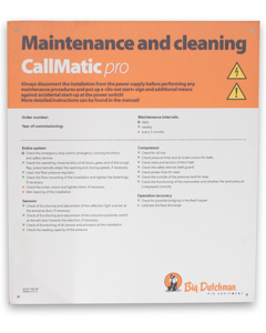 Wartungstafel GB: Callmatic